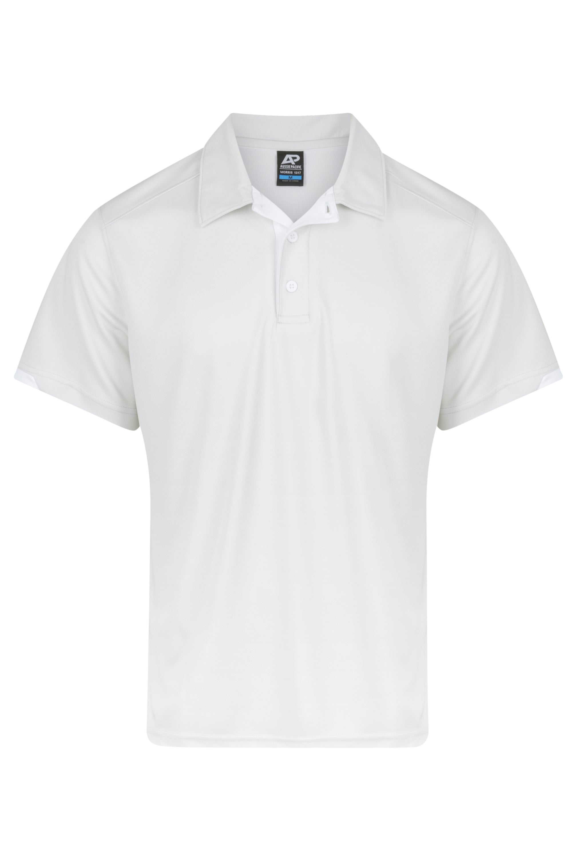 MORRIS MENS POLOS - LIGHT GREY/WHITE