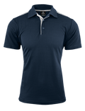 PATERSON MENS POLOS - NAVY/WHITE
