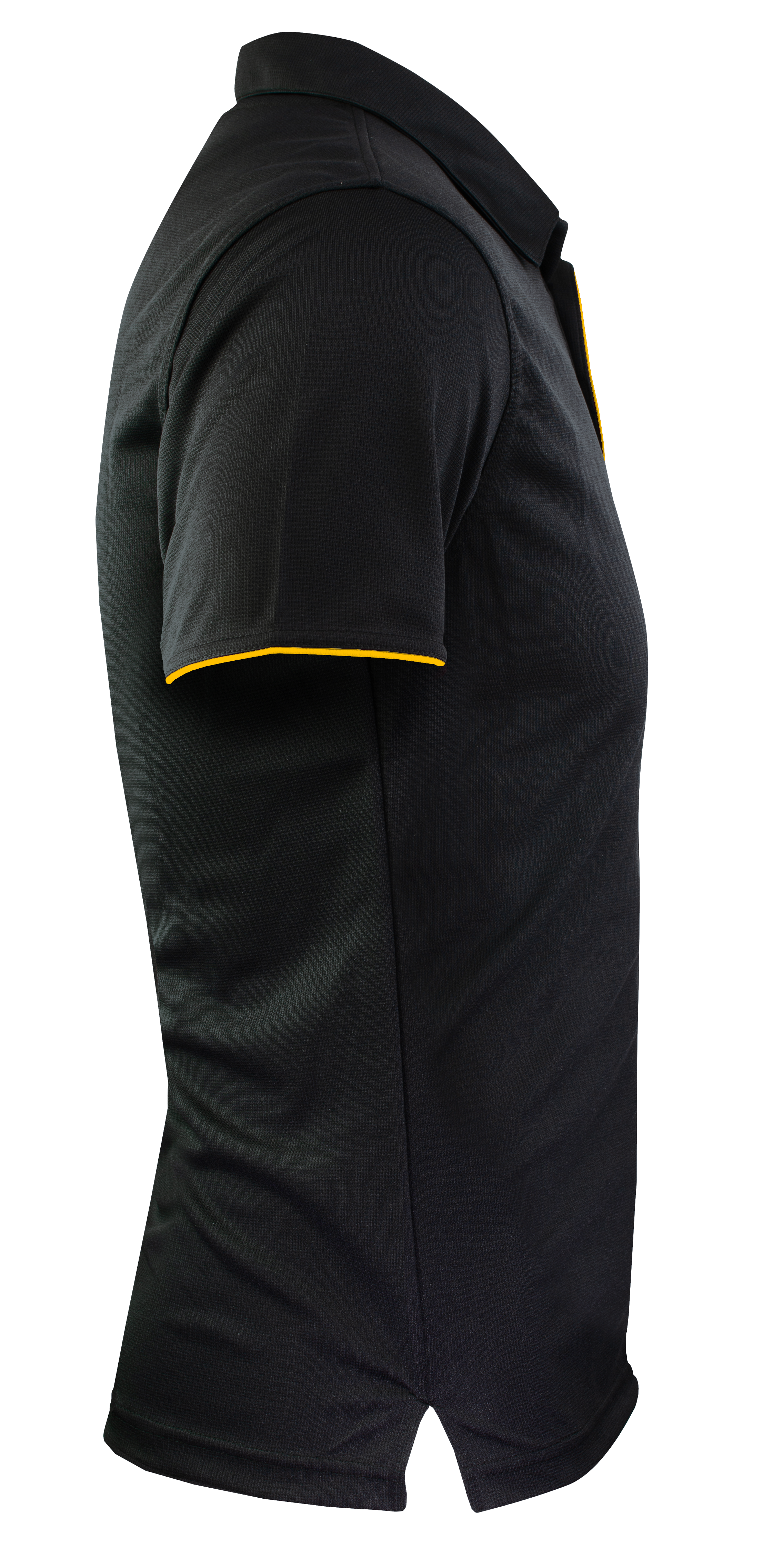 YARRA MENS POLOS - BLACK/GOLD