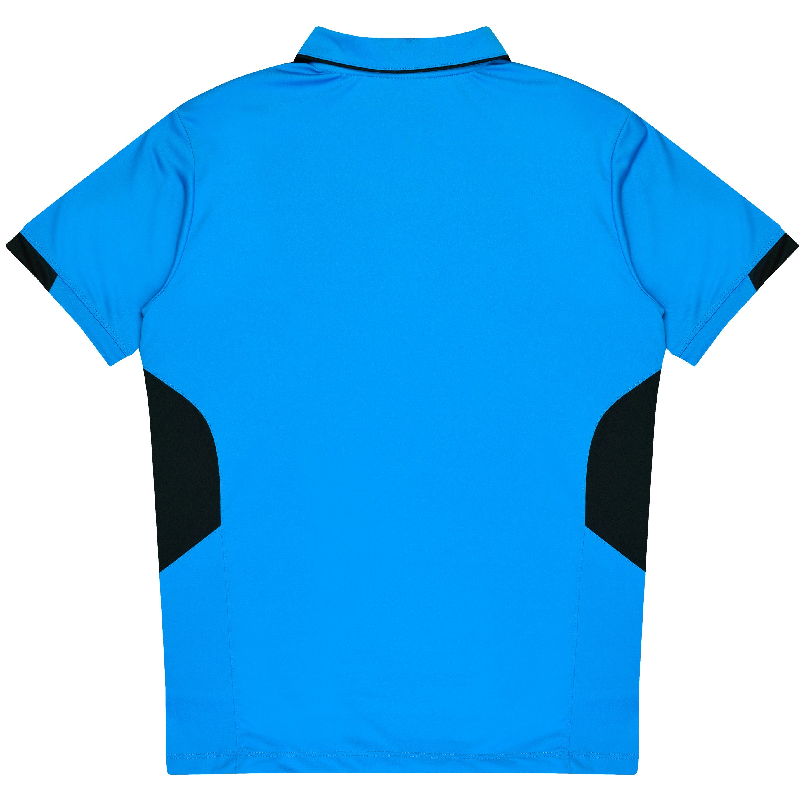 TASMAN KIDS POLOS - CYAN/BLACK