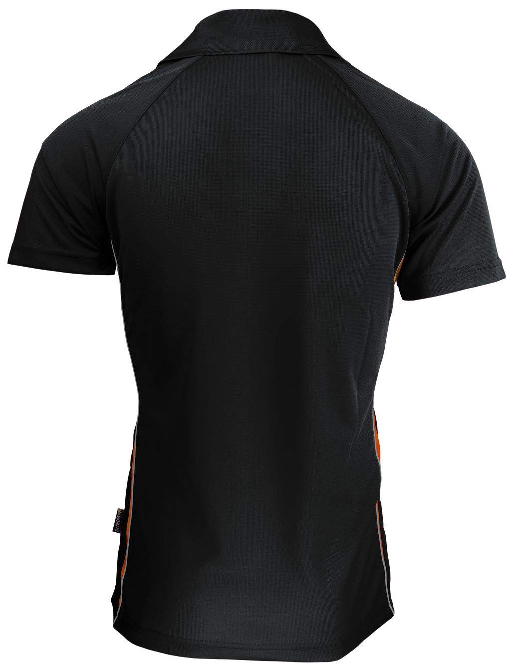 EUREKA MENS POLOS - BLACK/ORANGE