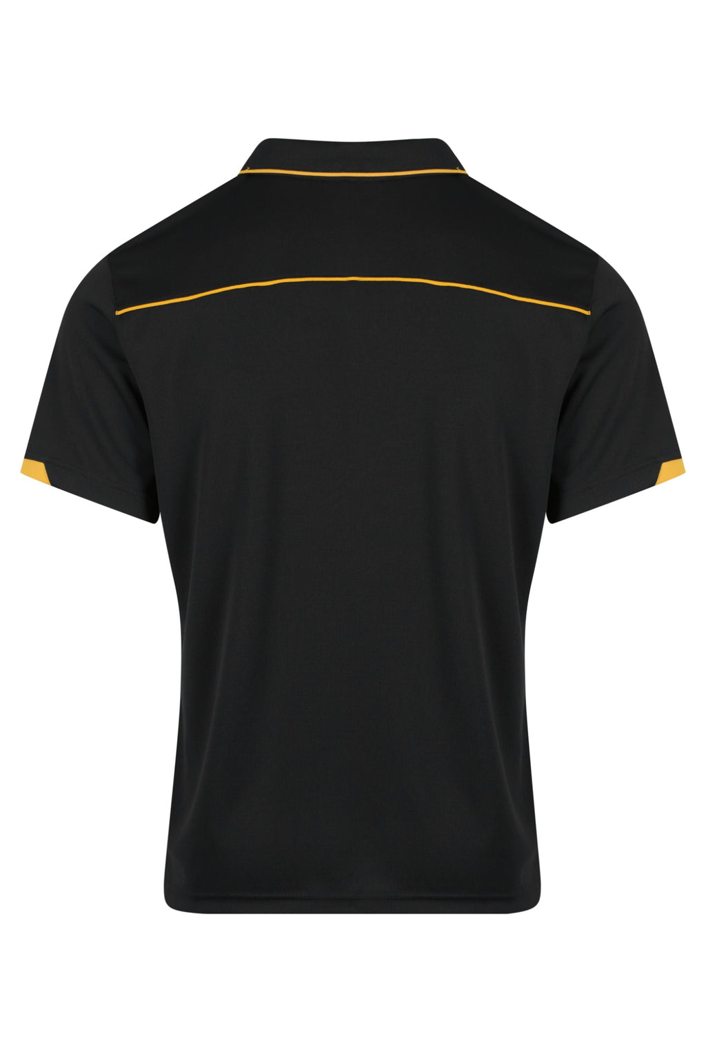 CURRUMBIN MENS POLOS - BLACK/GOLD