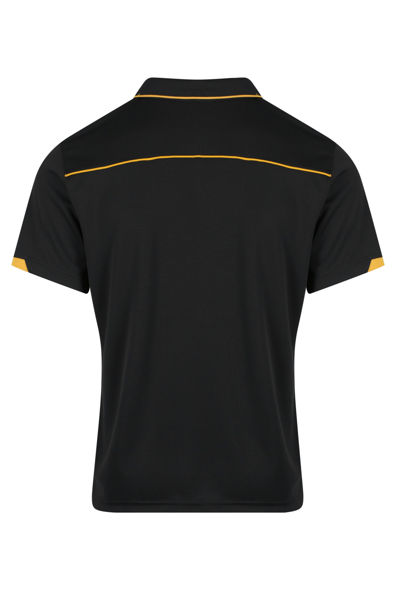 CURRUMBIN MENS POLOS - BLACK/GOLD