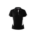 TASMAN LADY POLOS - BLACK/WHITE