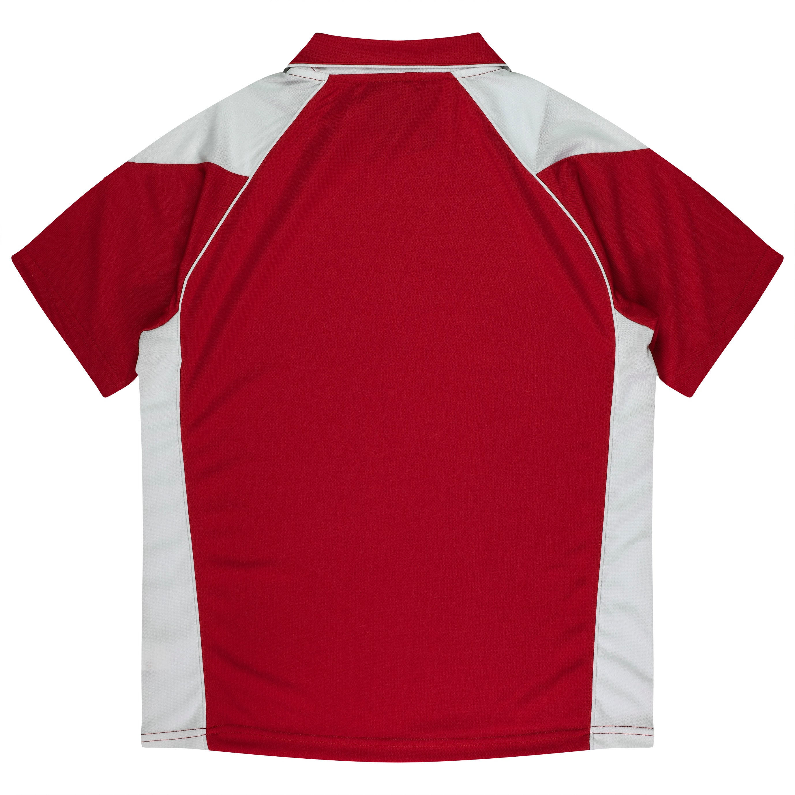PREMIER KIDS POLOS - RED/WHITE