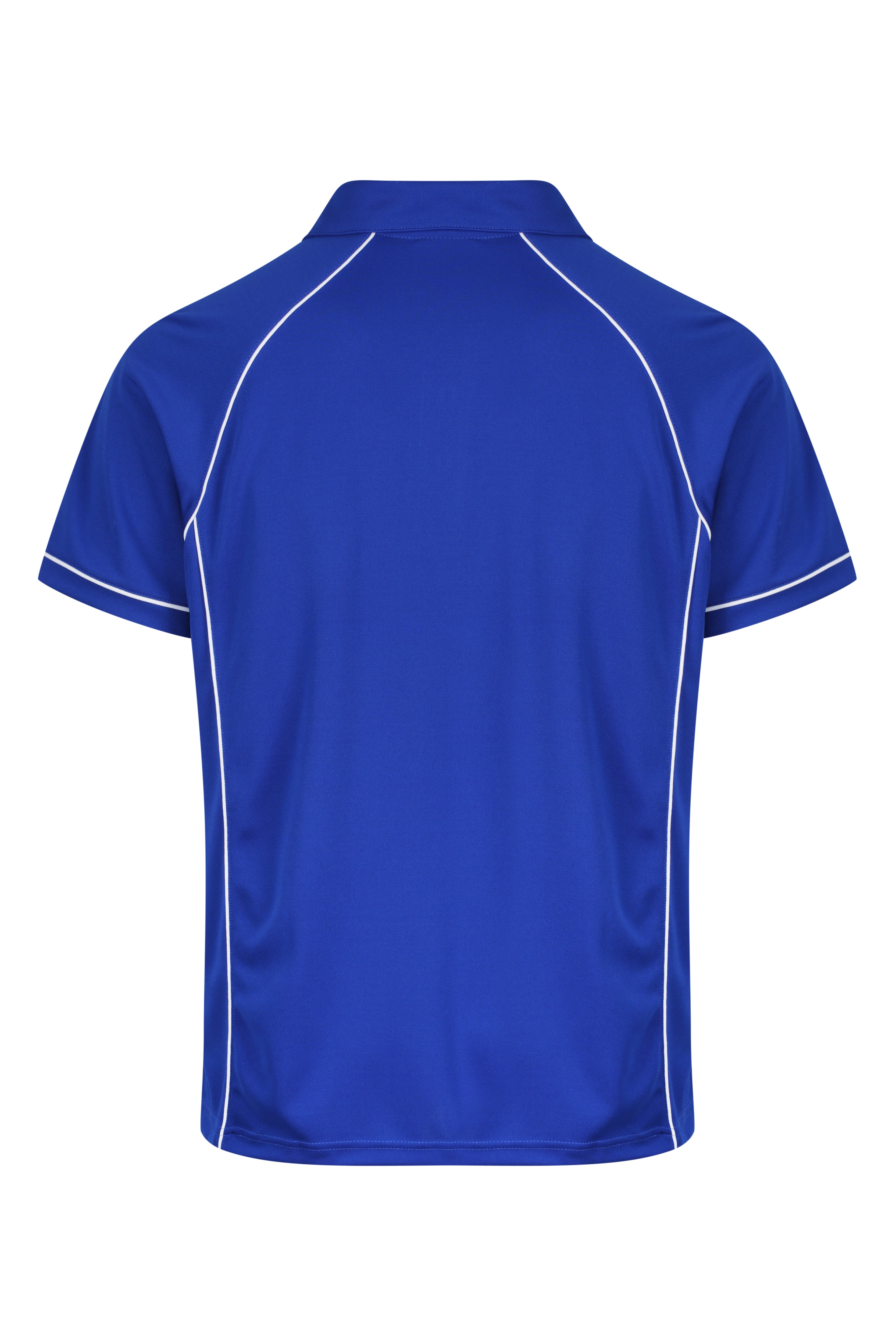 ENDEAVOUR MENS POLOS - ROYAL/WHITE