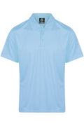 BOTANY MENS POLOS - SKY