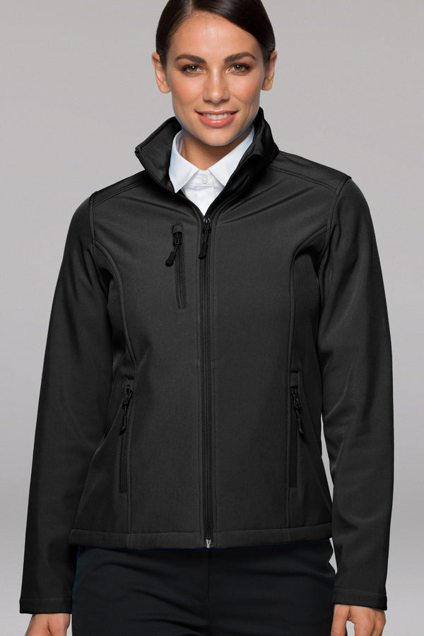 Olympus Ladies Softshell Jacket - Navy Front
