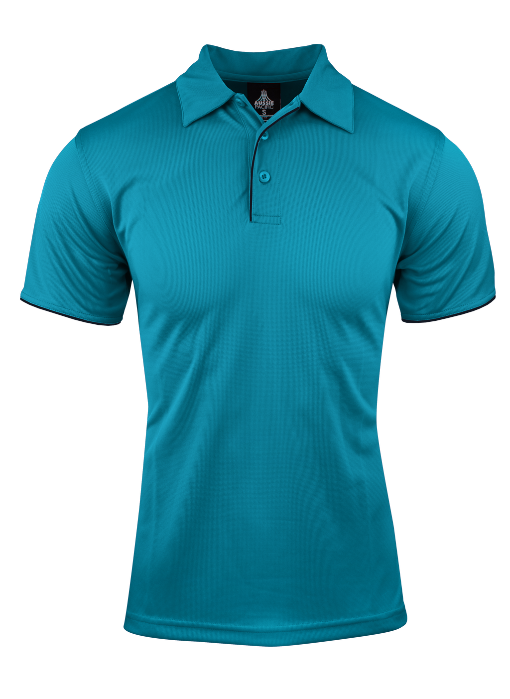 YARRA MENS POLOS - TEAL/BLACK