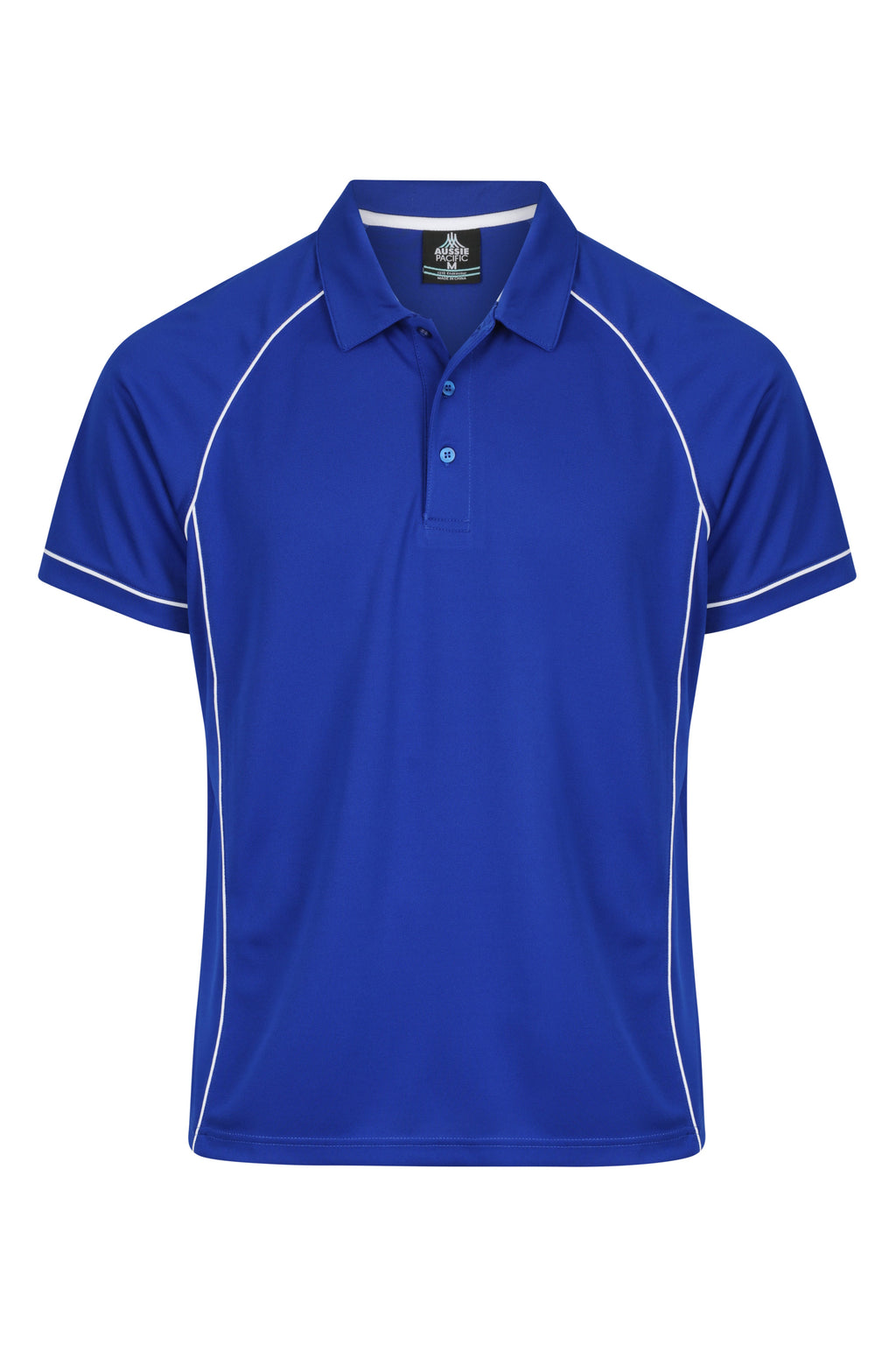 ENDEAVOUR MENS POLOS - ROYAL/WHITE