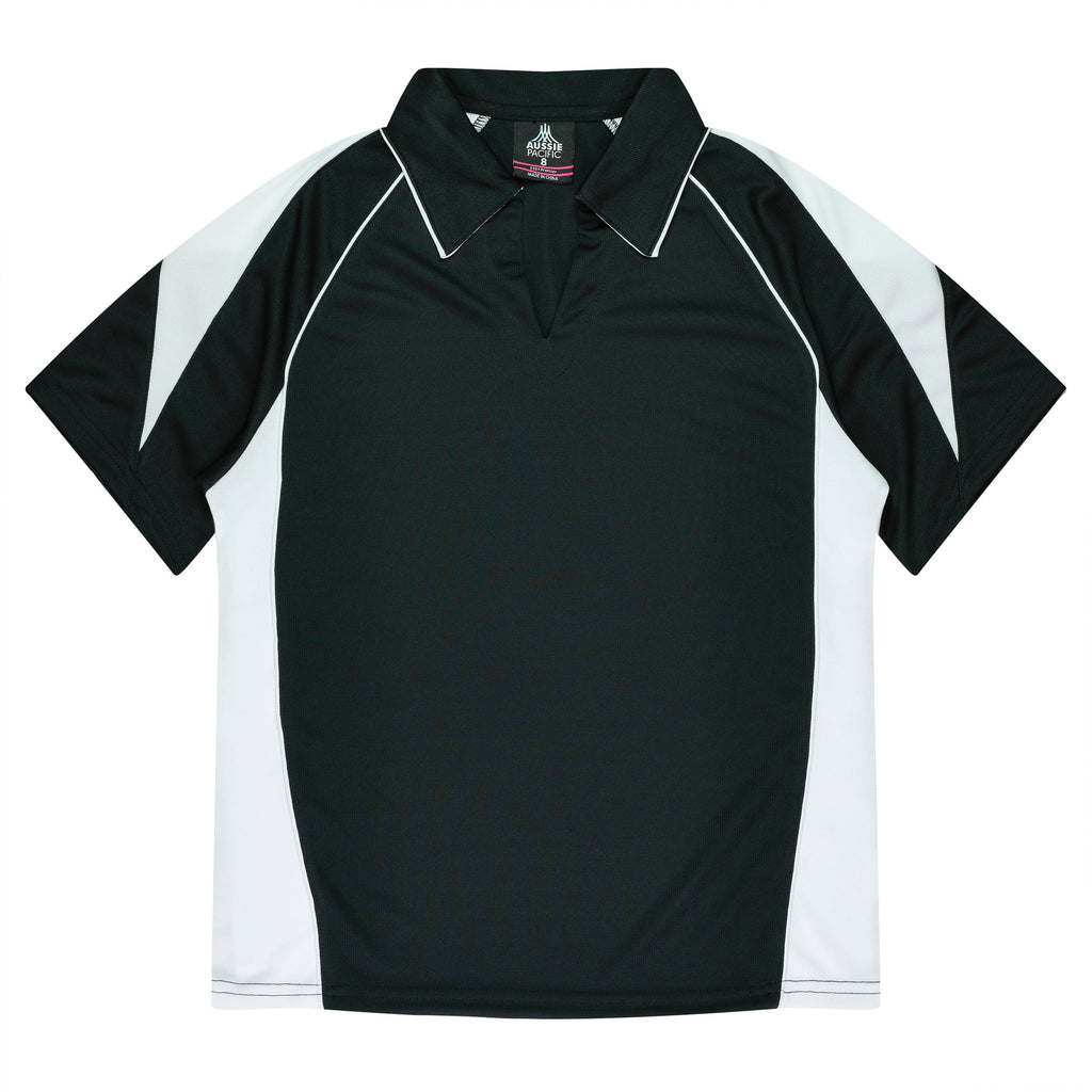 PREMIER LADY POLOS - BLACK/WHITE