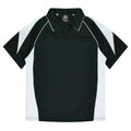 PREMIER LADY POLOS - BLACK/WHITE