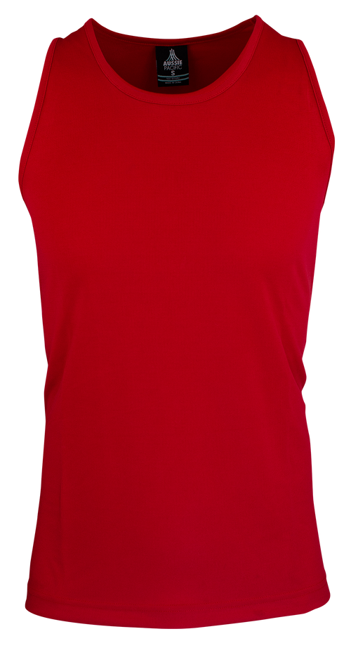 BOTANY MENS SINGLETS - RED