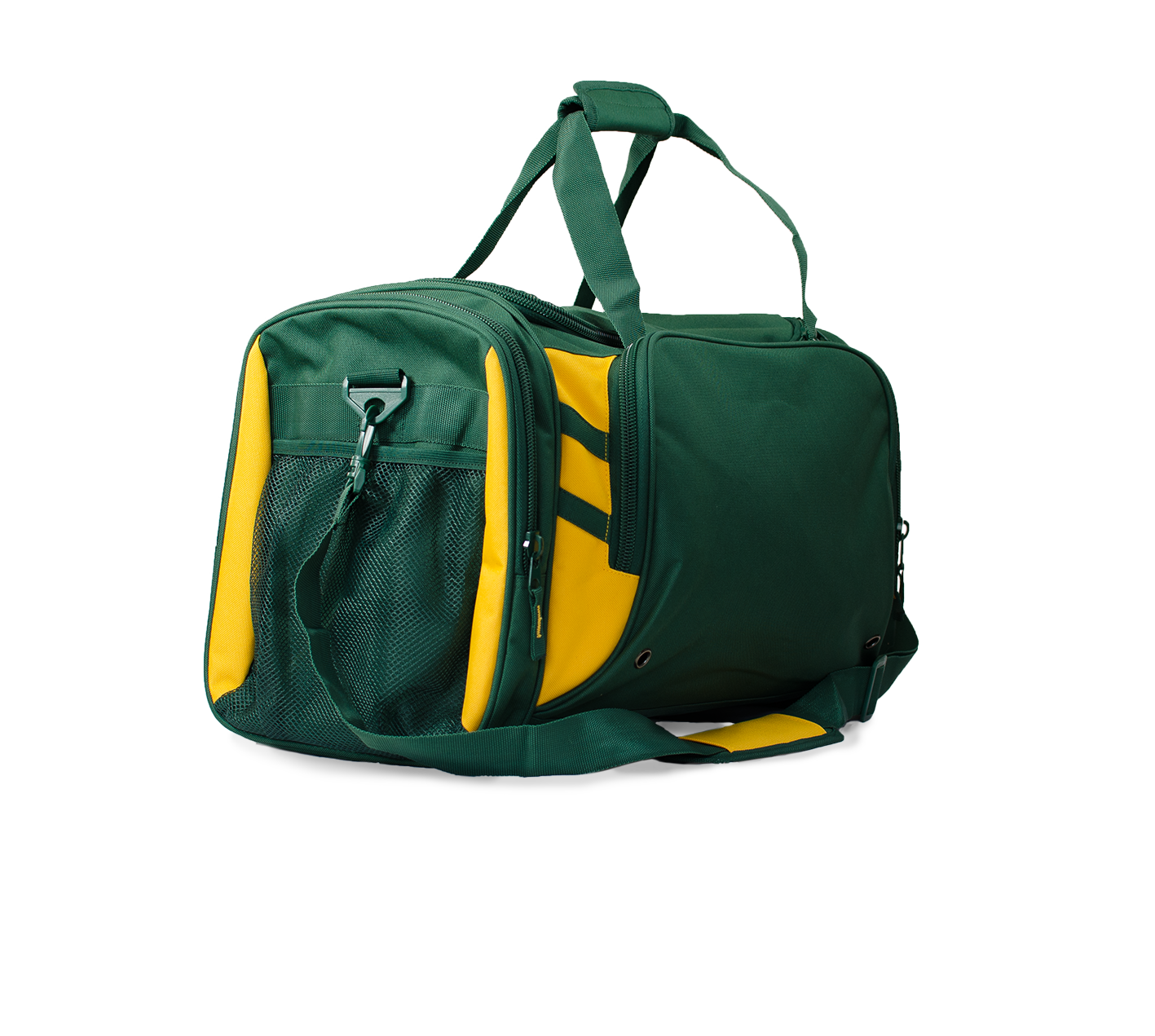 TASMAN SPORTSBAG - BOTTLE/GOLD
