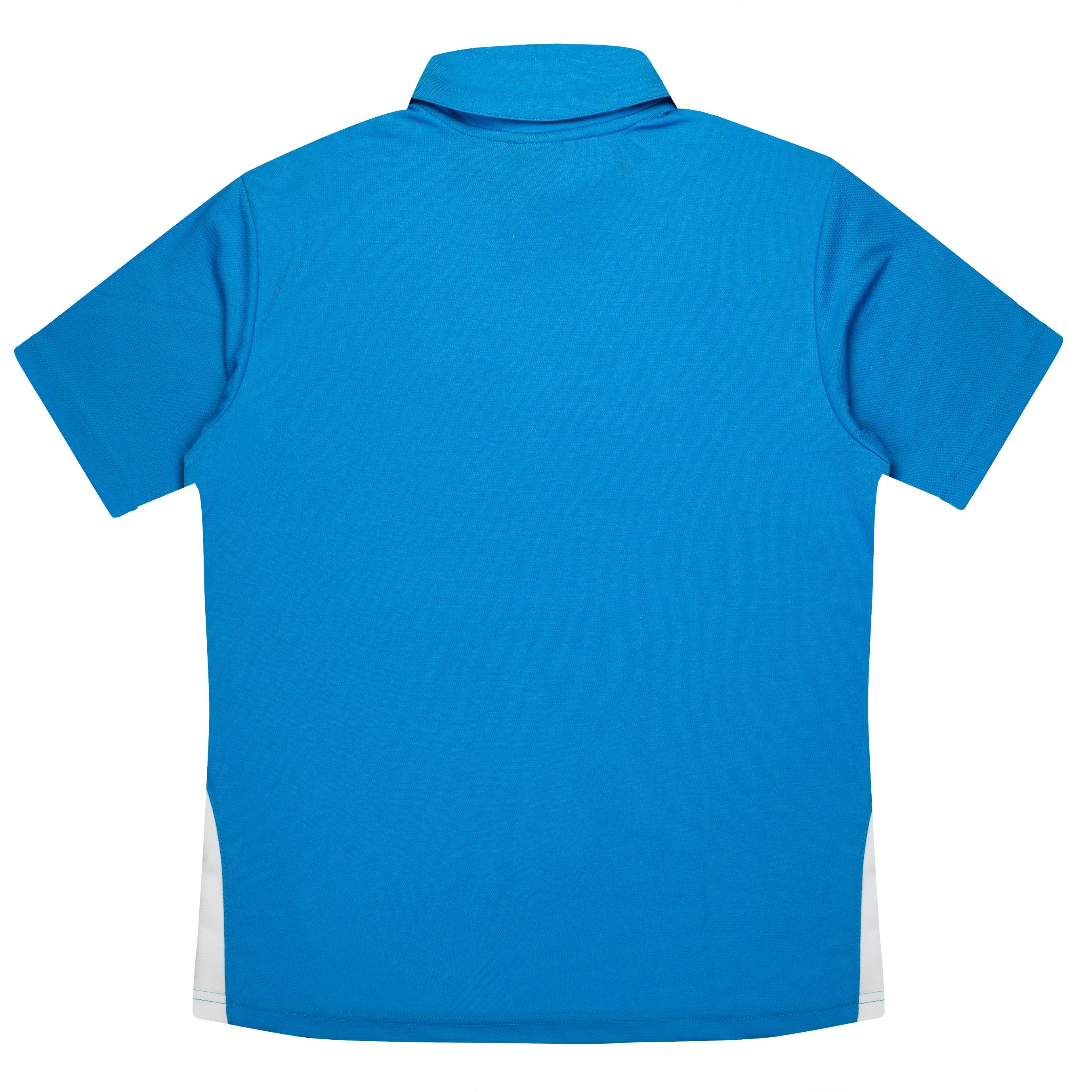 PATERSON KIDS POLOS - PACIFIC BLUE/WHITE