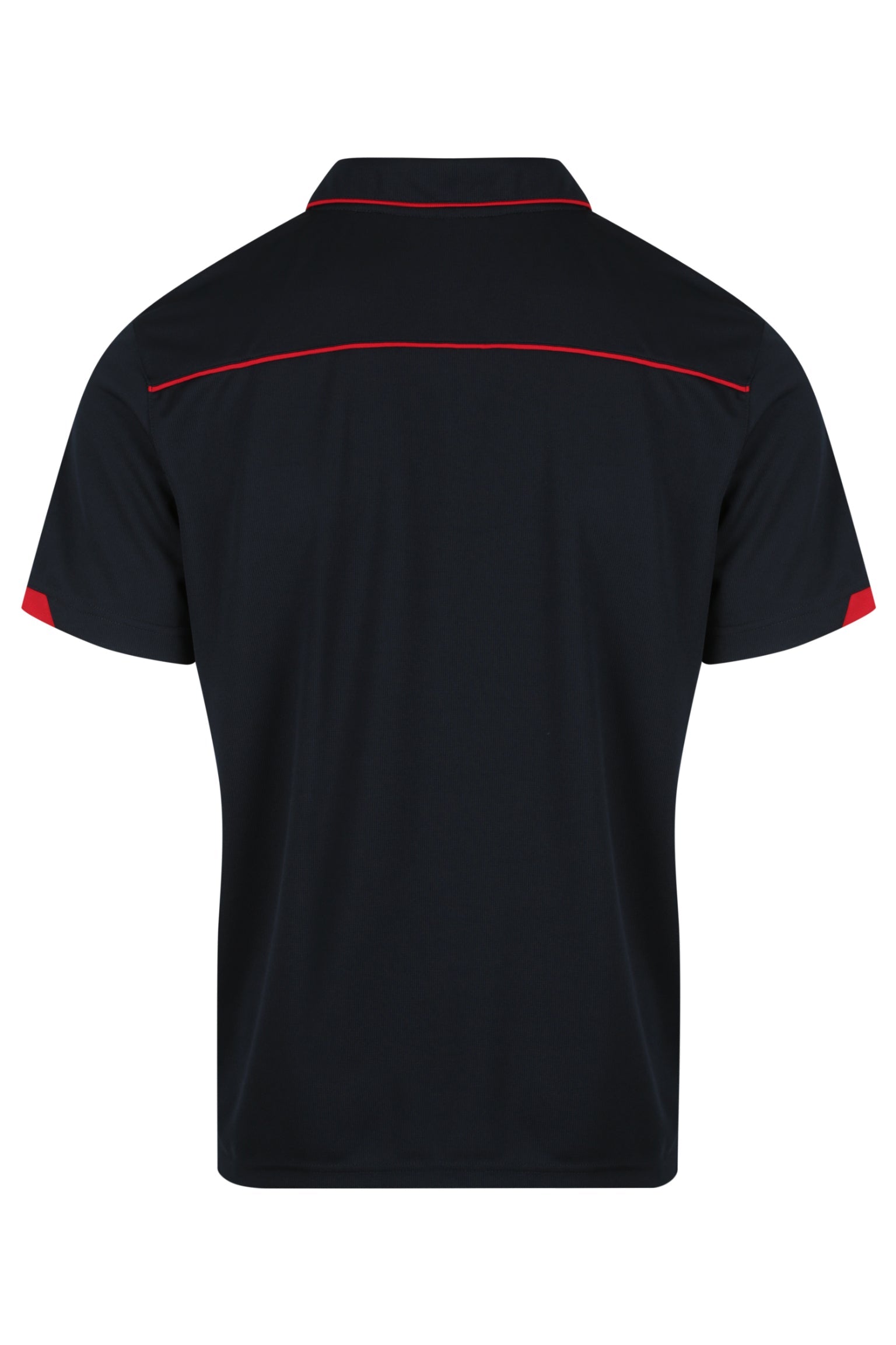 CURRUMBIN MENS POLOS - NAVY/RED