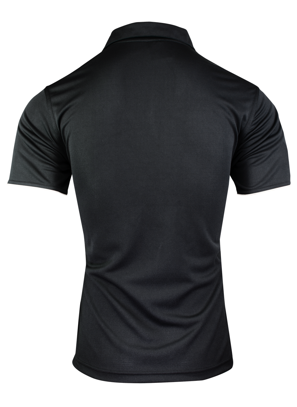 YARRA MENS POLOS - BLACK/WHITE