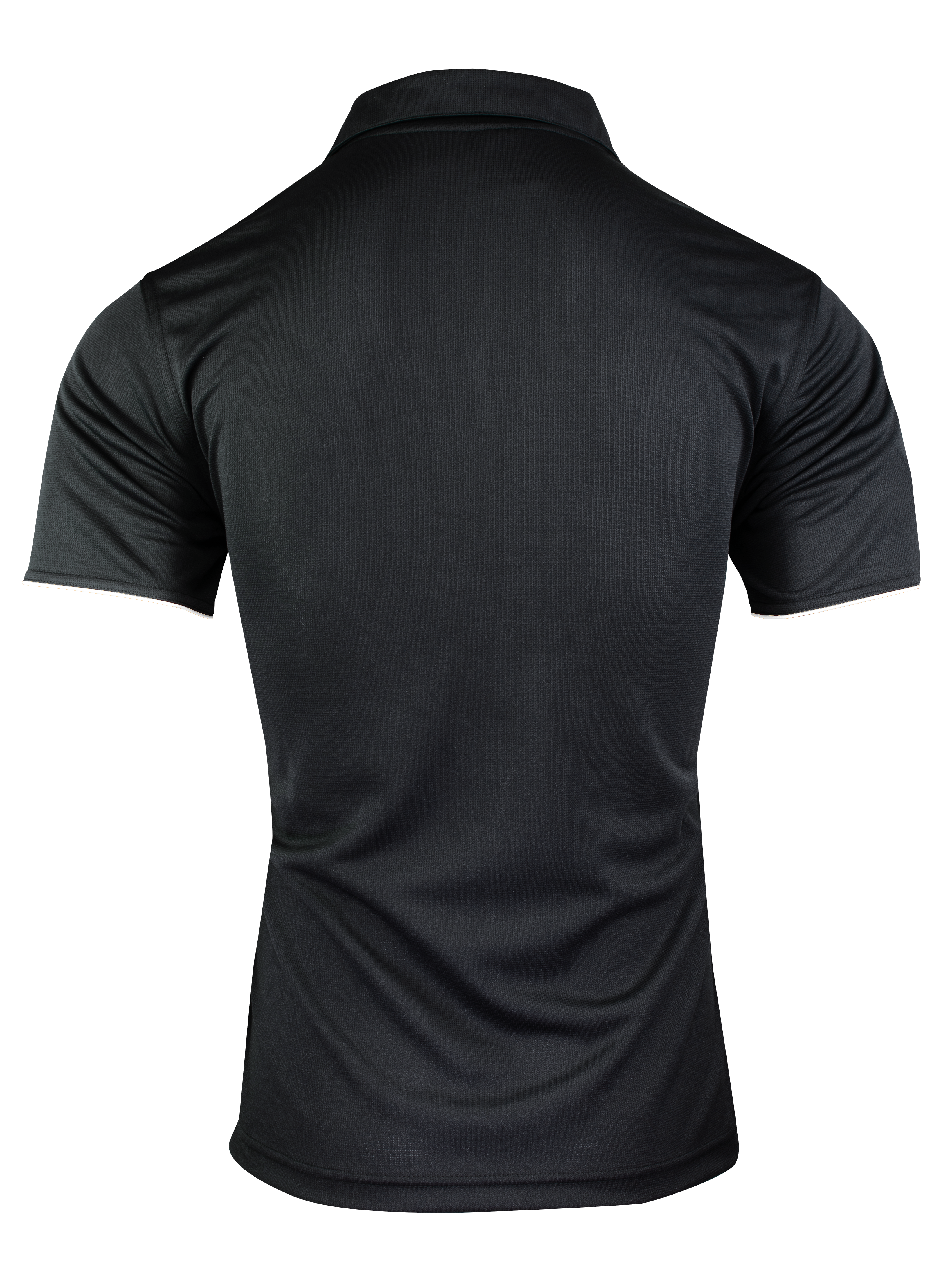 YARRA MENS POLOS - BLACK/WHITE