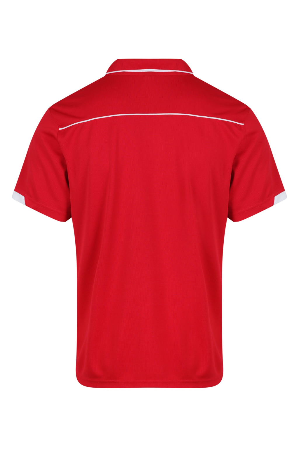 CURRUMBIN MENS POLOS - RED/WHITE