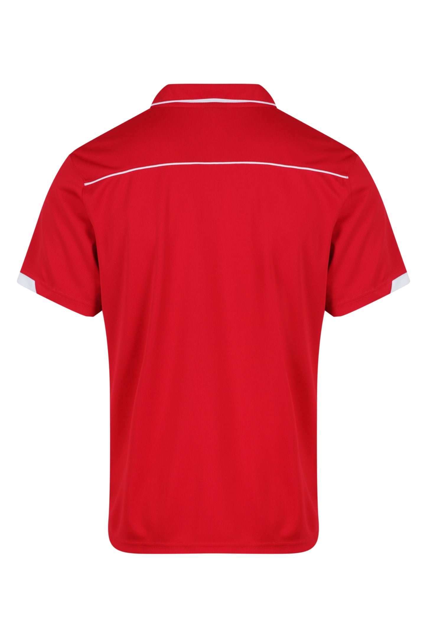 CURRUMBIN MENS POLOS - RED/WHITE