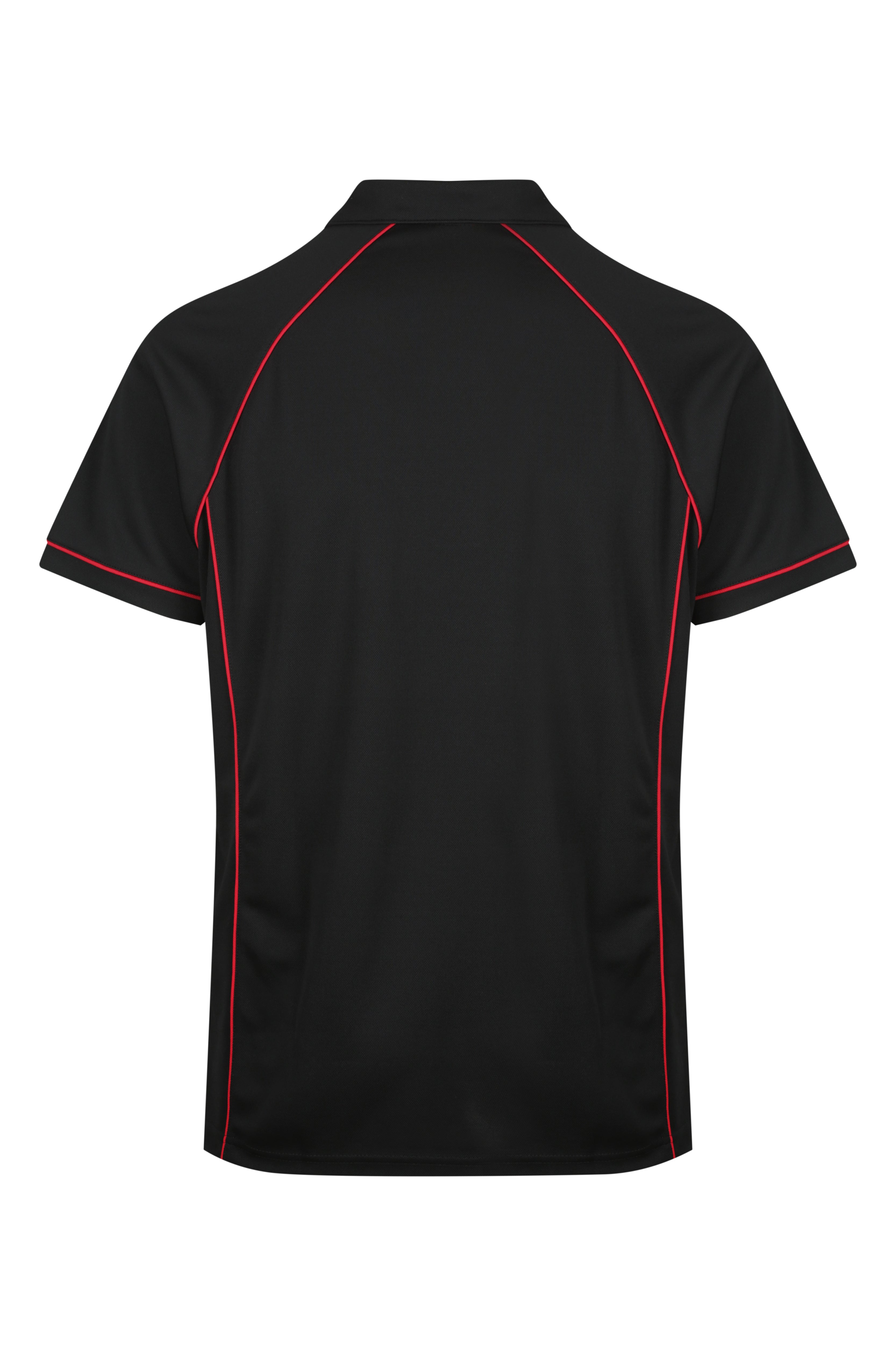ENDEAVOUR MENS POLOS - BLACK/RED