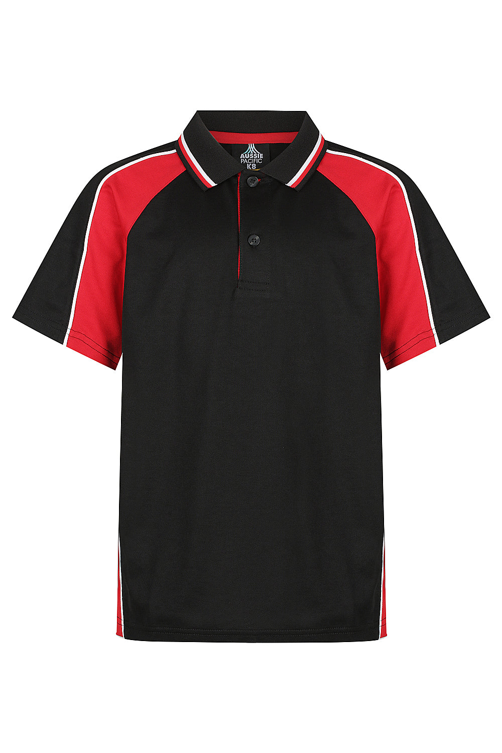 PANORAMA KIDS POLOS - BLACK/RED/WHITE