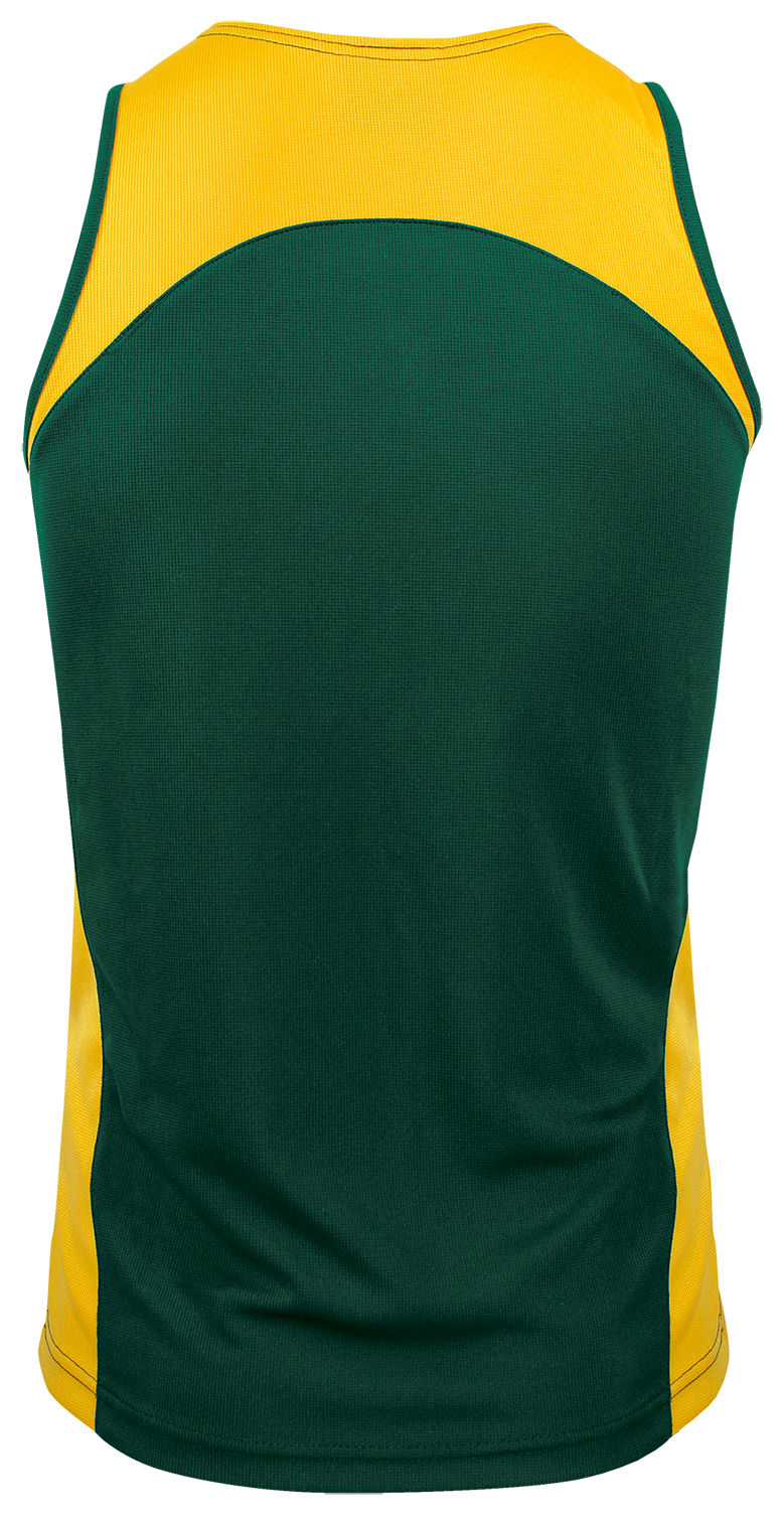 PREMIER MENS SINGLETS - BOTTLE/GOLD