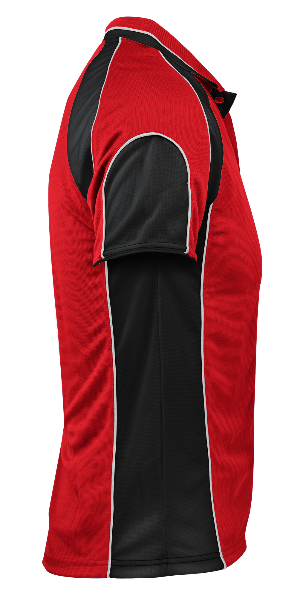 MURRAY MENS POLOS - RED/BLACK
