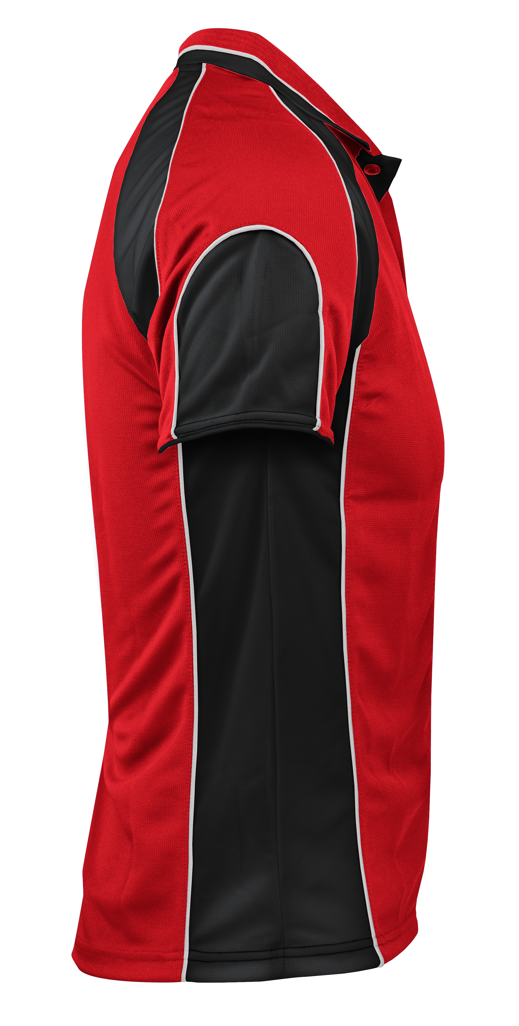MURRAY MENS POLOS - RED/BLACK