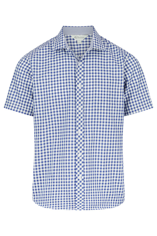 BRIGHTON MENS SHIRT SHORT SLEEVE - FRENCH BLUE