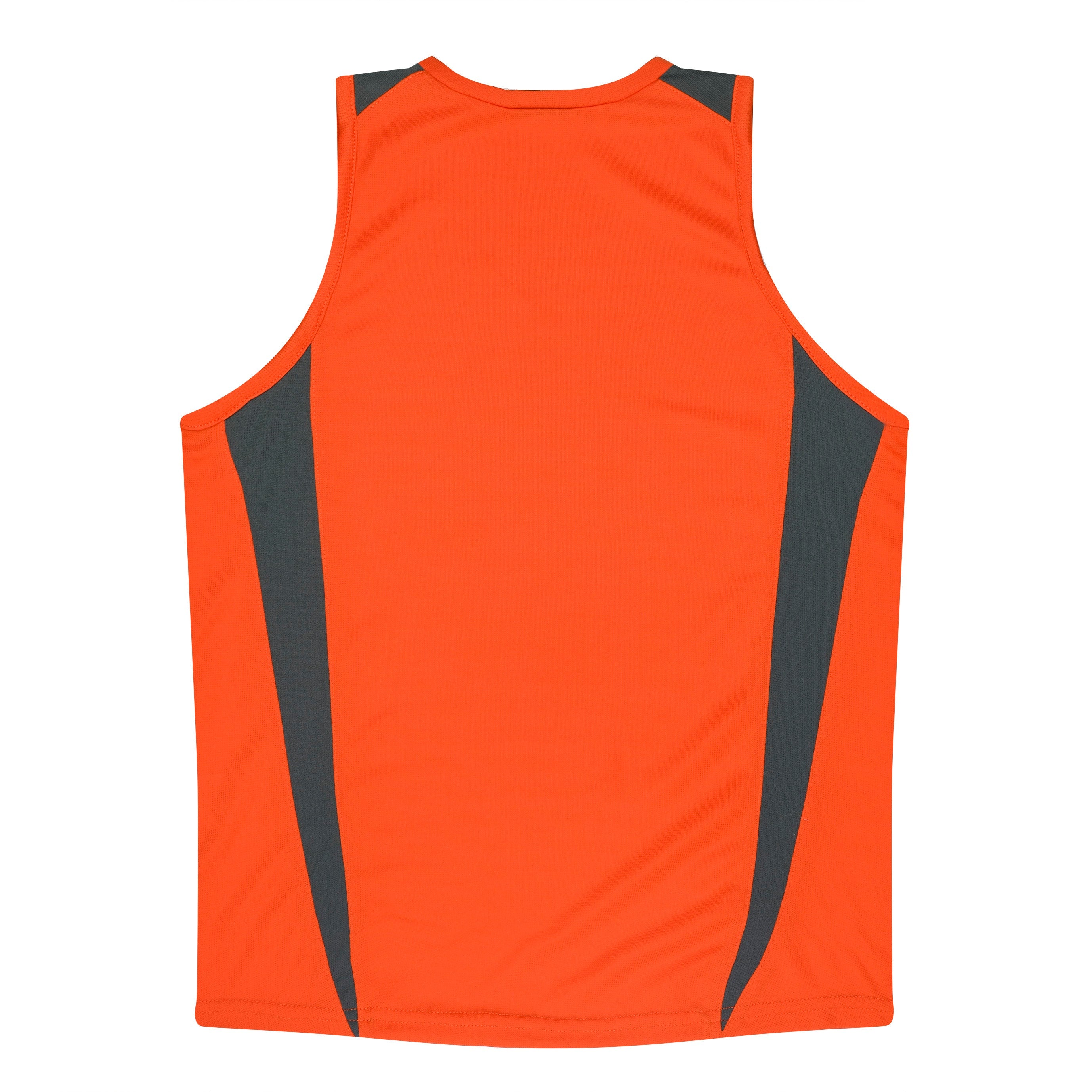 EUREKA LADY SINGLETS - ORANGE/CHARCOAL