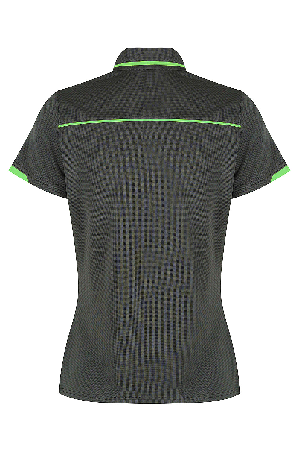 CURRUMBIN LADY POLOS - SLATE/HI VIZ GREEN