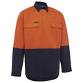 Hi Vis 2 Tone Regular Weight Shirt Orange/Navy