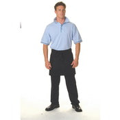P/C Short Apron No Pocket - Black