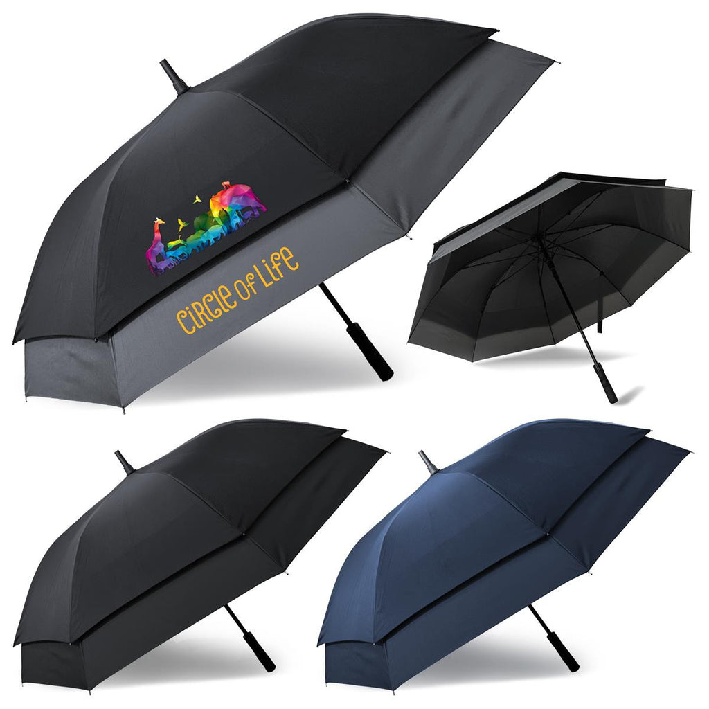 Umbra - Expanse Umbrella - Black / Black