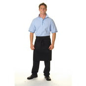 P/C Half Apron With Pocket - Black