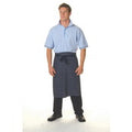 Pinstripe 3/4 Apron - No Pocket - Blue/White Horizontal Stripe