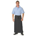 Cotton Drill Continental Aprons No Pocket - Black