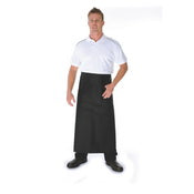 P/C Continental Aprons With Pocket - White