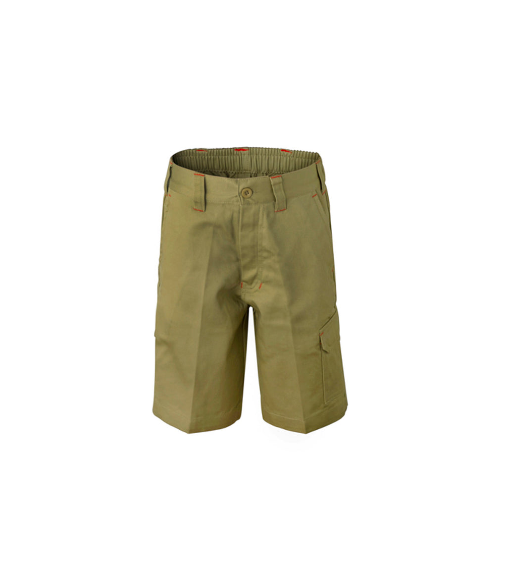 KIDS MIDWEIGHT CARGO COTTON DRILL SHORTS