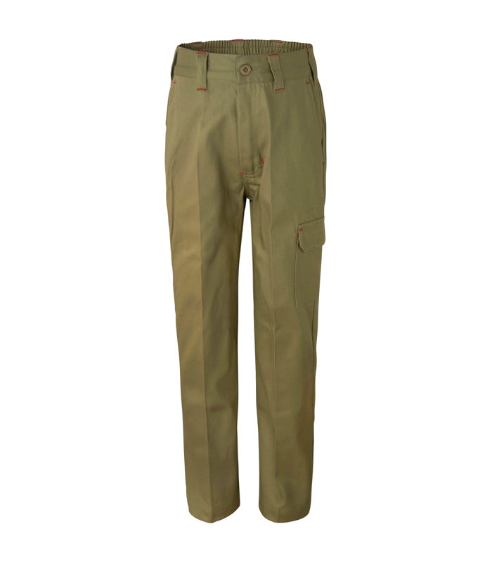 KIDS MIDWEIGHT CARGO COTTON DRILL TROUSER