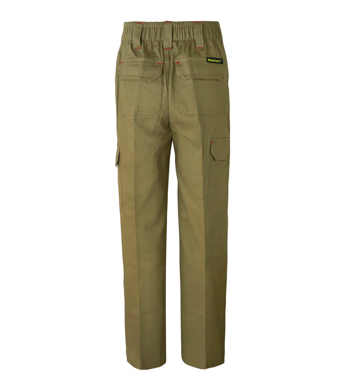 KIDS MIDWEIGHT CARGO COTTON DRILL TROUSER