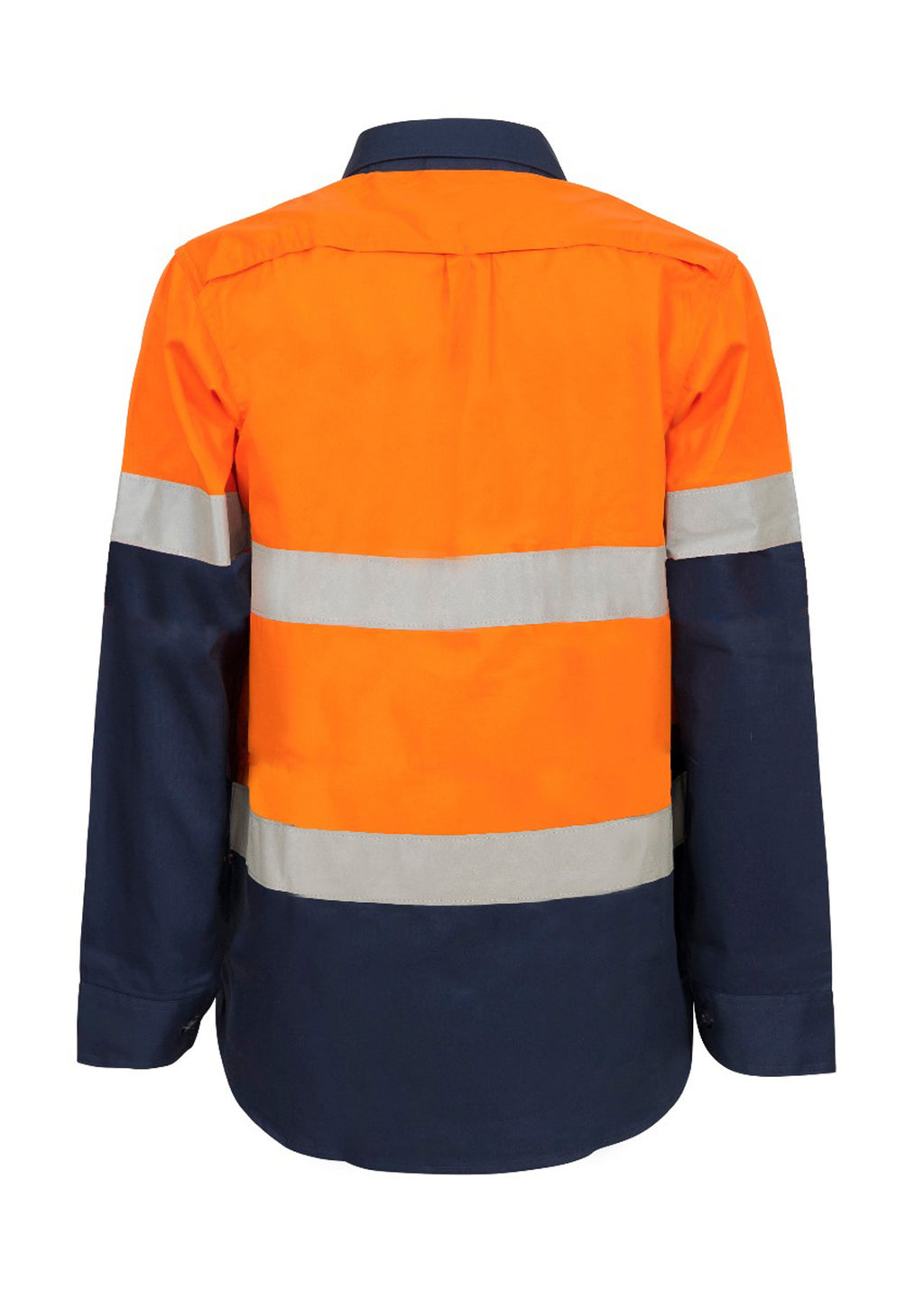 MATERNITY LIGHTWEIGHT HI VIS LONG SLEEVE VENTED REFLECTIVE COTTON DRILL SHIRT
