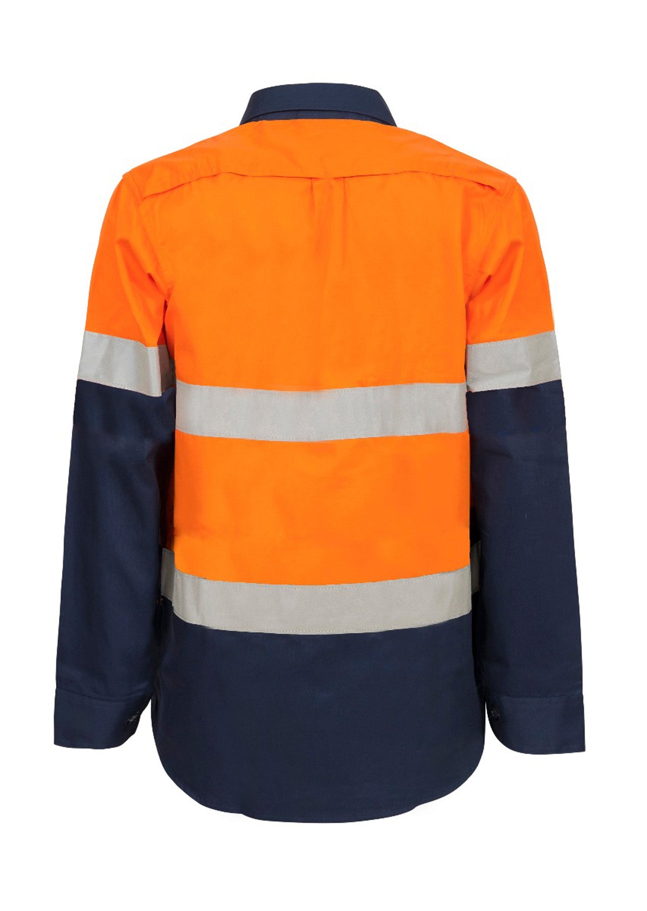 MATERNITY LIGHTWEIGHT HI VIS LONG SLEEVE VENTED REFLECTIVE COTTON DRILL SHIRT