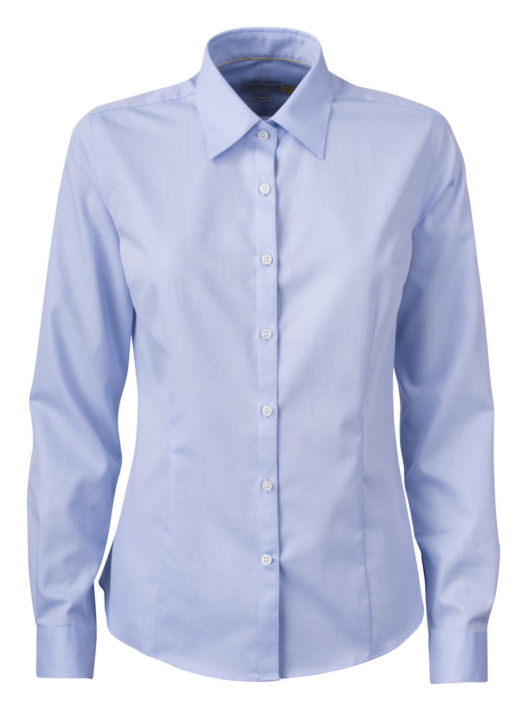 Yellow Bow 50 Women’s Shirt - Sky Blue Front