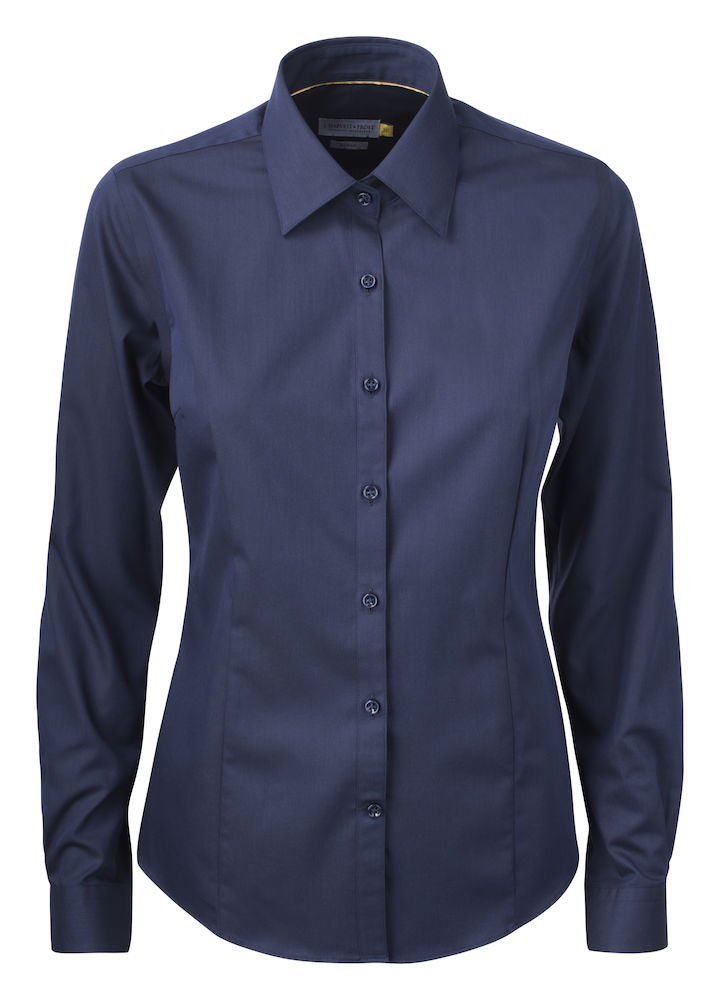 Yellow Bow 50 Women’s Shirt - Navy Front