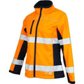 Womens Biomotion Taped Softshell Jacket Orange/Navy