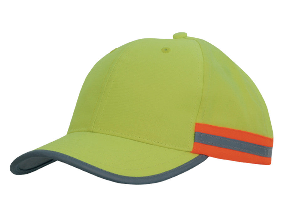 Hi Vis Cap with Reflective Tape - view 2
