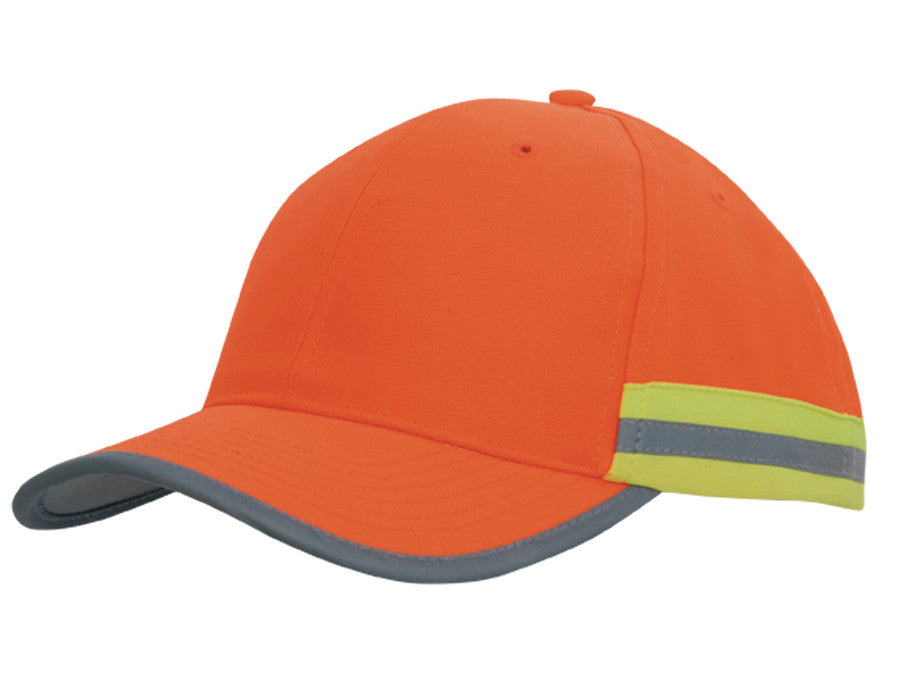 Hi Vis Cap with Reflective Tape - view 3