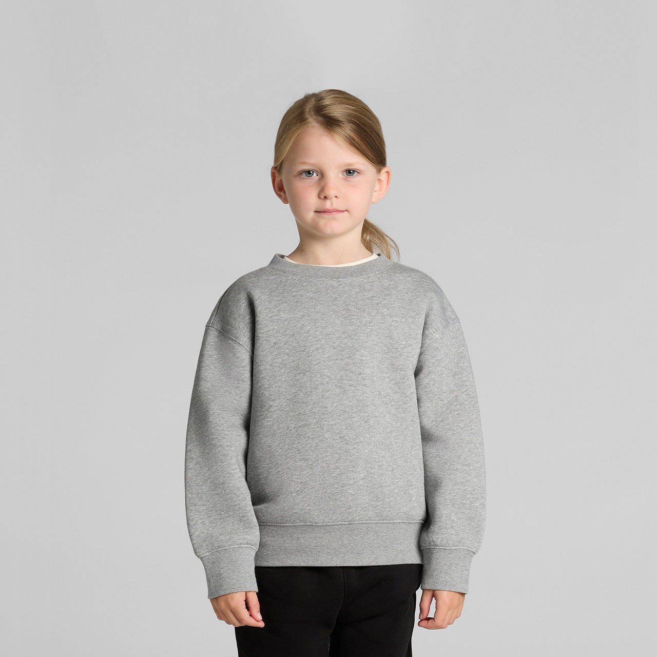 Kids Relax Crew3034 - GREY MARLE